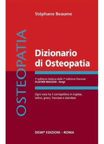 Dizionario di Osteopatia - Stéphane Beaume