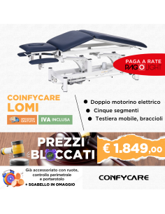 Lettino elettrico a due...