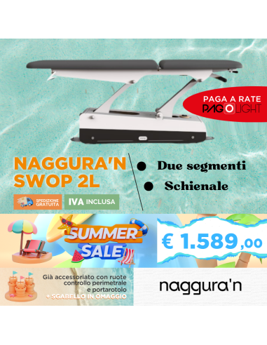 Lettino elettrico Naggura Swop 2L