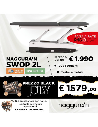 Lettino elettrico Naggura Swop 2L