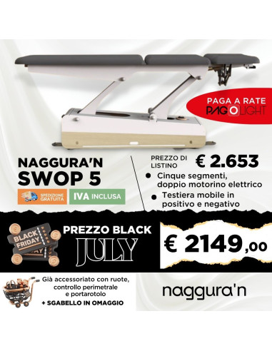 Lettino elettrico Naggura Swop 5