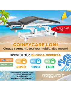 Lettino elettrico a due...