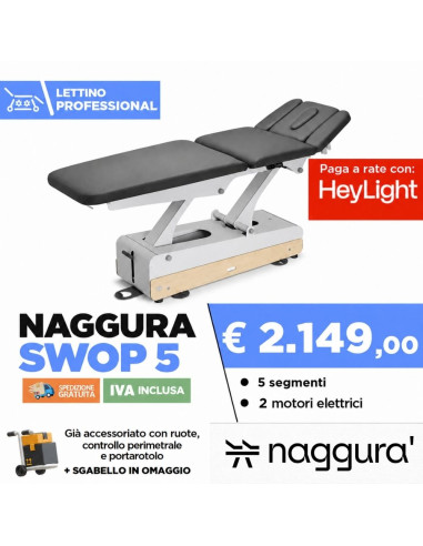 Lettino elettrico Naggura Swop 5